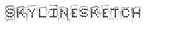 Skylinesketch font