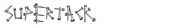 SuperTack font