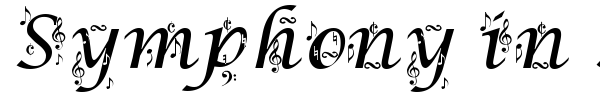 Symphony in ABC font