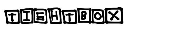 TightBox font