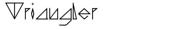 Triangler font