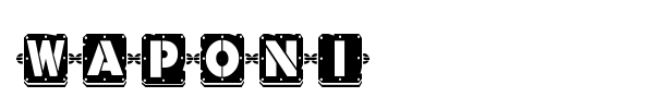 Waponi font preview