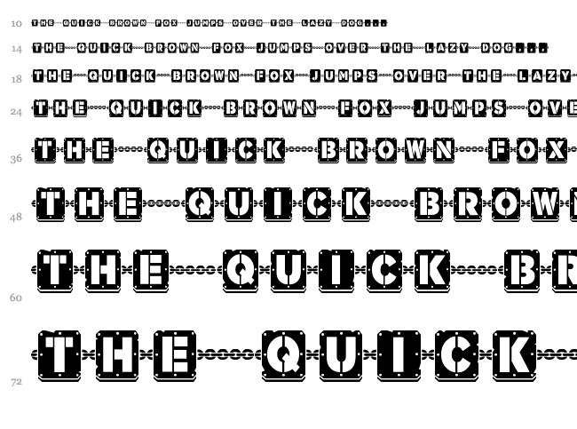 Waponi font waterfall