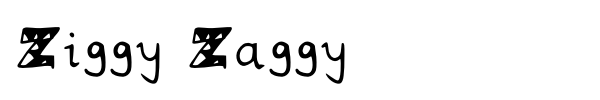Ziggy Zaggy font