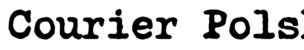 Courier Polski 1941 font