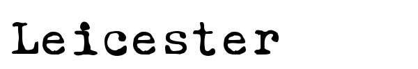 Leicester font