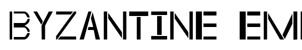 Byzantine Empire font