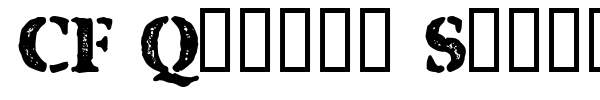 CF Quebec Stamp font