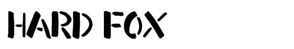 Hard Fox font