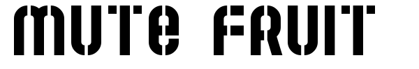 Mute Fruit font preview