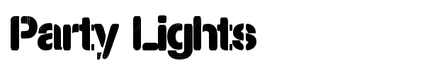 Party Lights font