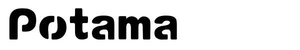 Potama font