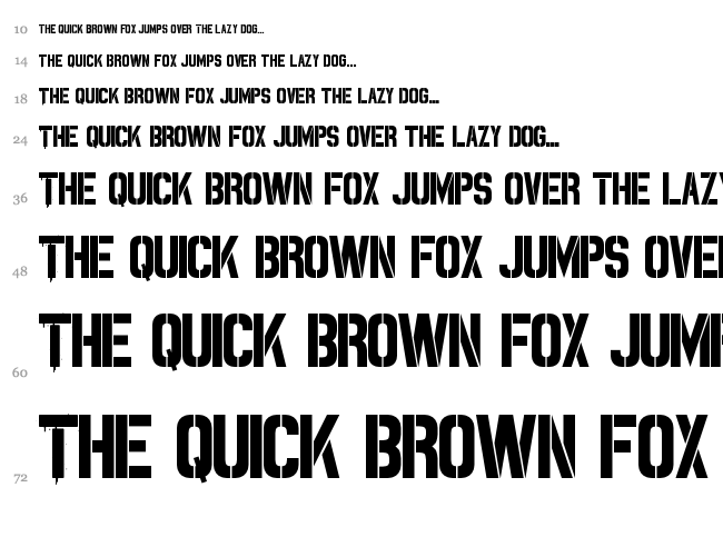 Spray Me font waterfall