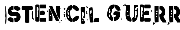 Stencil Guerrilla font