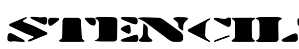 Stenciltration font