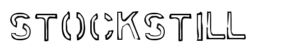 Stockstill font