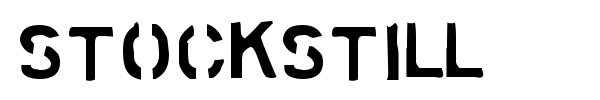 Stockstill font preview