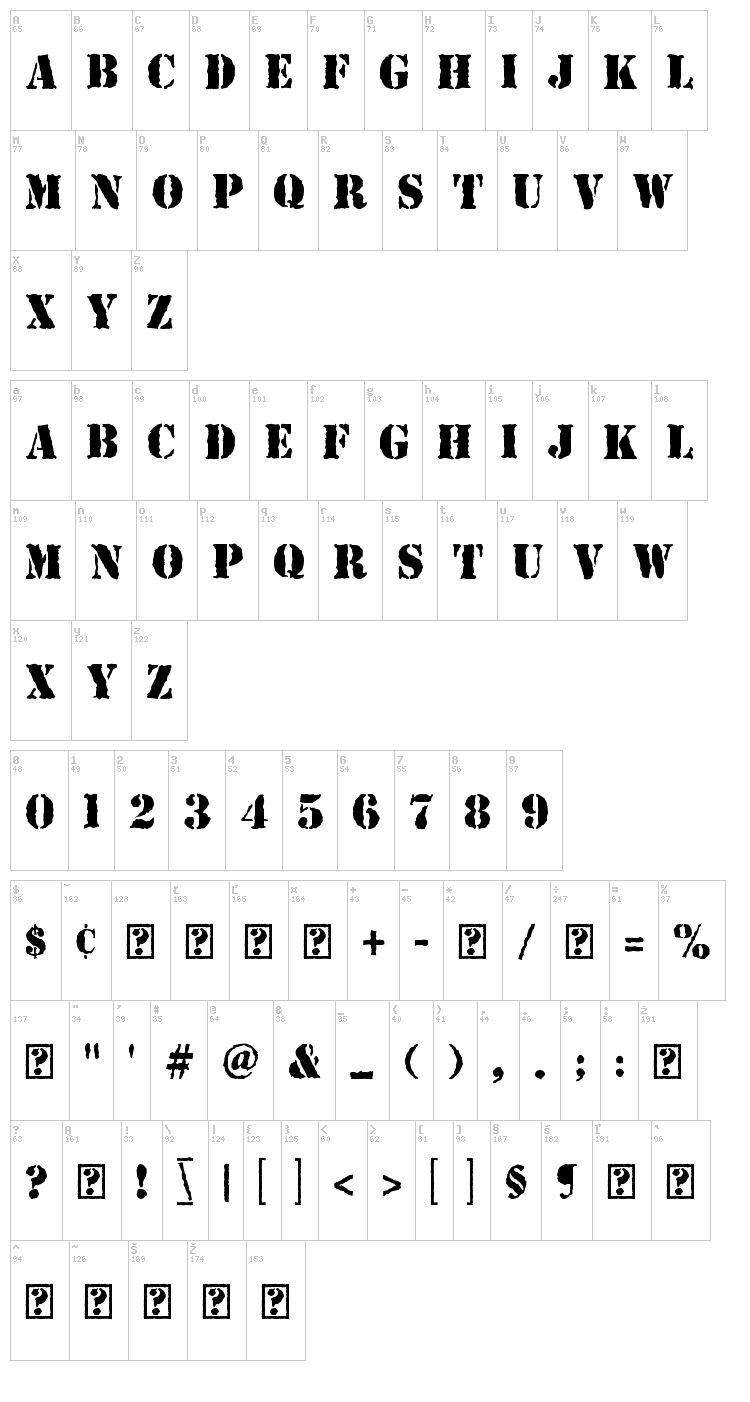 Top Secret font , Fancy - Stencil, Army fonts - Fontzzz.com