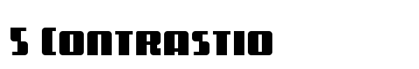 5 Contrastio font preview
