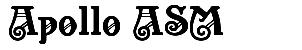 Apollo ASM font