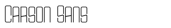 Carson Sans font