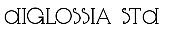 Diglossia Std font