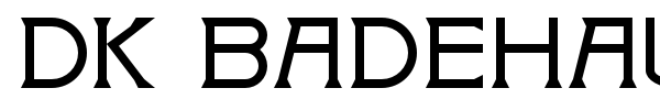 DK Badehaus font