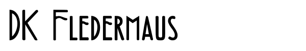 DK Fledermaus font