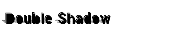 Double Shadow font