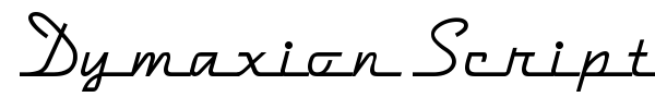 Dymaxion Script font