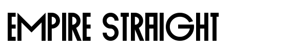 Empire Straight font