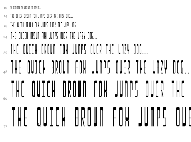 Enila font waterfall