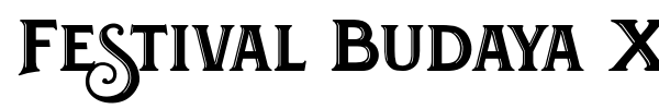 Festival Budaya XXXI font
