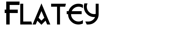 Flatey font