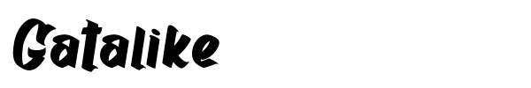 Gatalike font