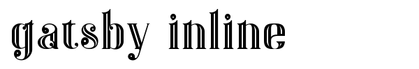Gatsby Inline font