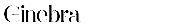 Ginebra font preview