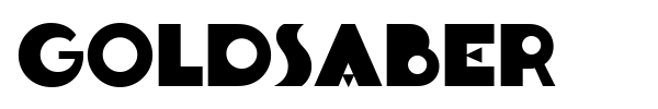 Goldsaber font