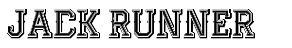 Jack Runner font