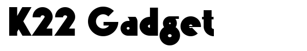 K22 Gadget font