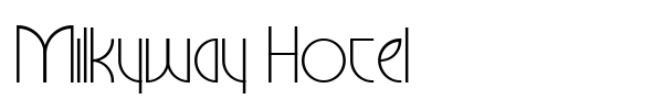 Milkyway Hotel font