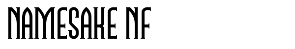 Namesake NF font