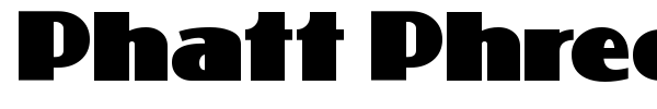 Phatt Phreddy font