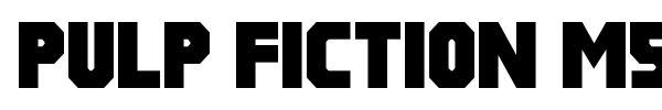 Pulp Fiction M54 font