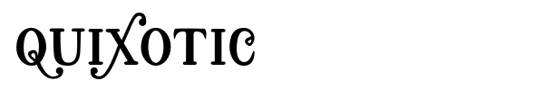 Quixotic font preview
