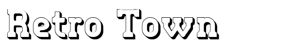 Retro Town font