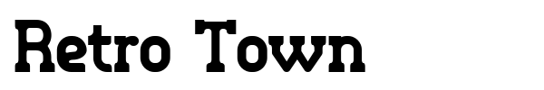 Retro Town font preview