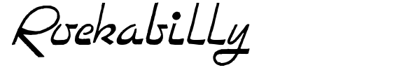 Rockabilly font