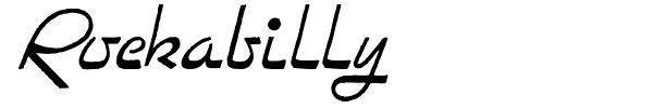 Rockabilly font preview