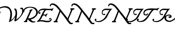 Wrenn Initials font